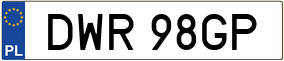 Trailer License Plate